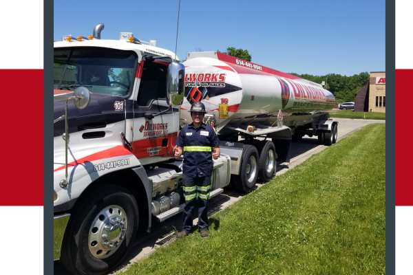 Industries We Serve-2 Oilworks worker in front of truck