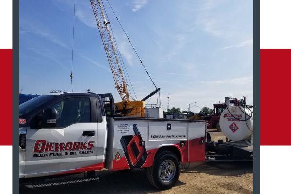 Flint Bulk Oil and Fuel Distribution Company-image4 OilWorks work truck on work site