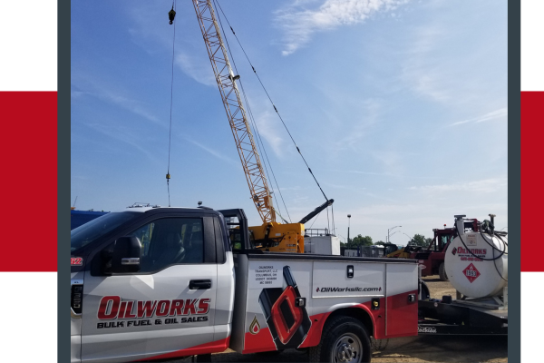 Lithopolis Bulk Fuel and Oil Distribution Company 2 Oilworks truck delivering fuel or lubricants