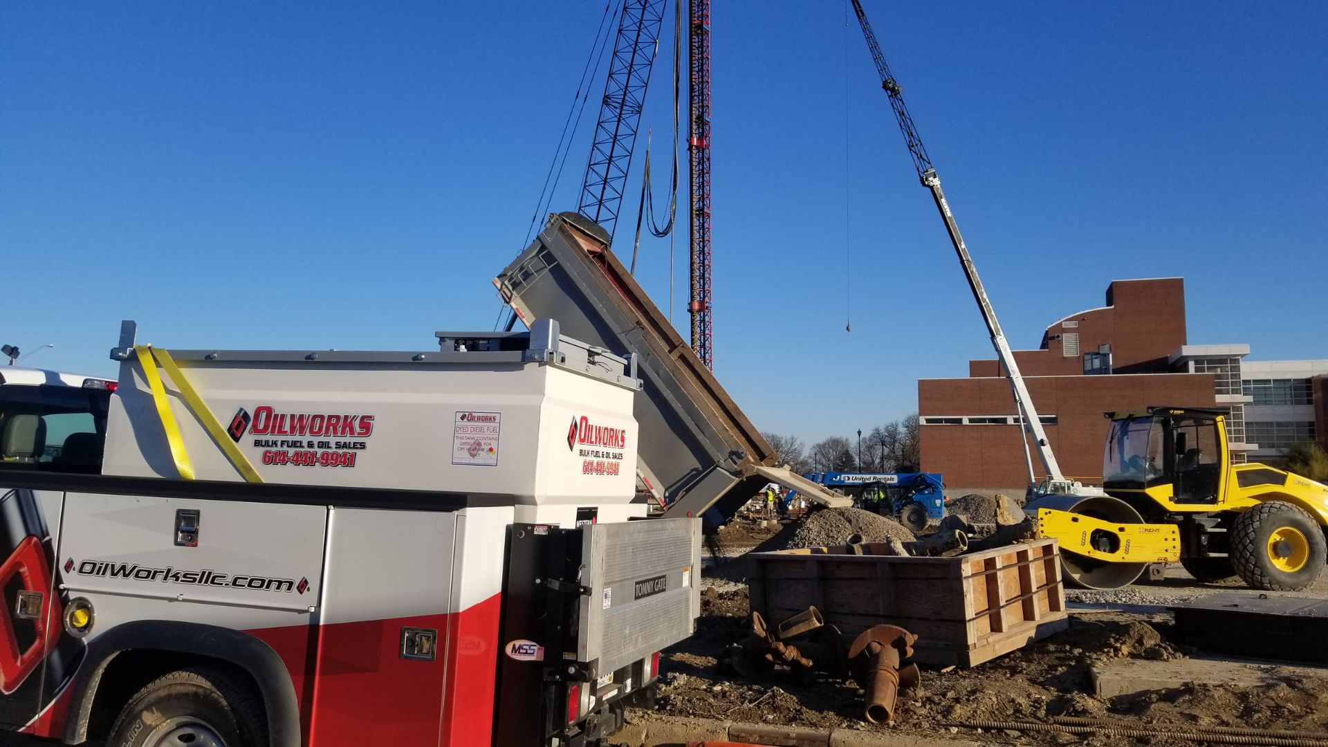 on-site fueling OilWorks truck on-site