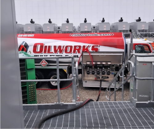 Oilworks Truck at Job Site