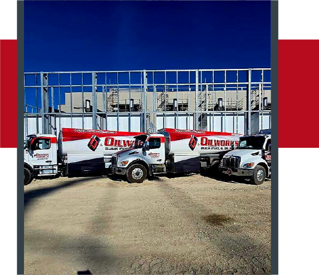 Oilwork's Trucks providing fuel at Data Center